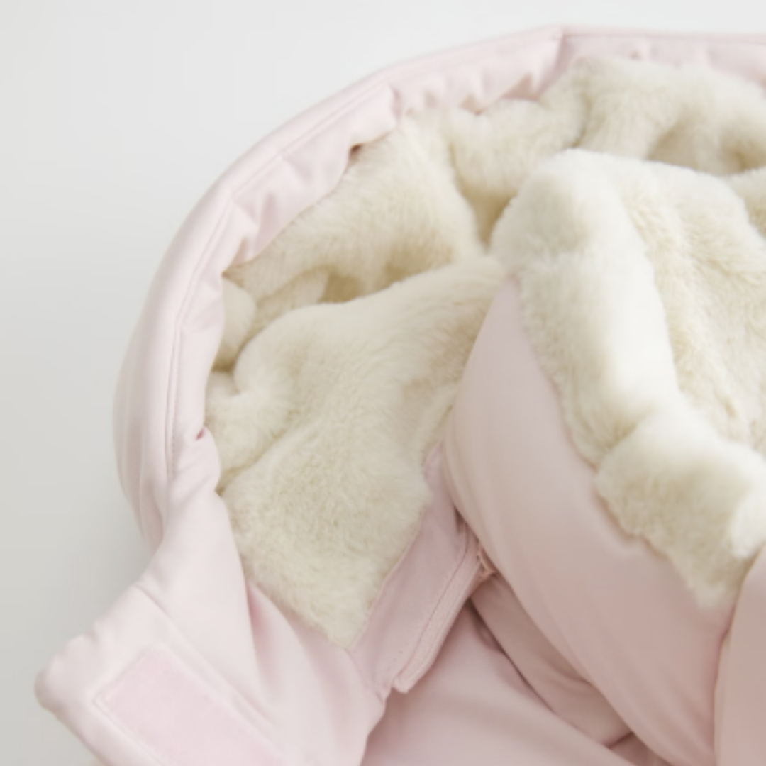 Pink Faux Puffer Jacket