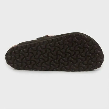 BIRKENSTOCK BOSTON SUEDE SOFT FOOTBED CLOG - TAUPE