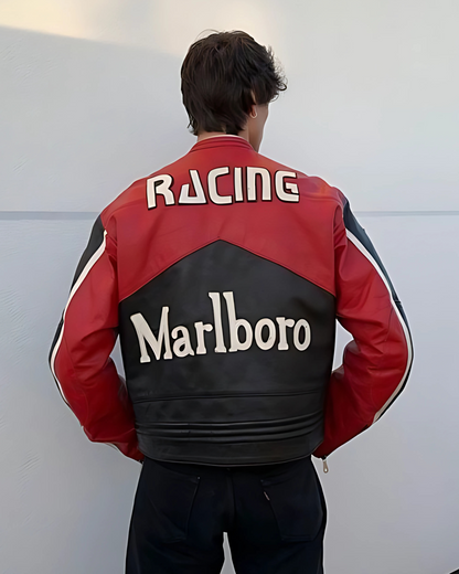 Marlboro Black Racing Jacket – Unisex Motorsport Streetwear