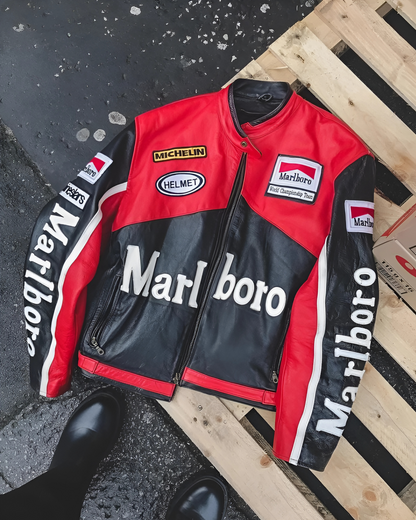 Marlboro Black Racing Jacket – Unisex Motorsport Streetwear