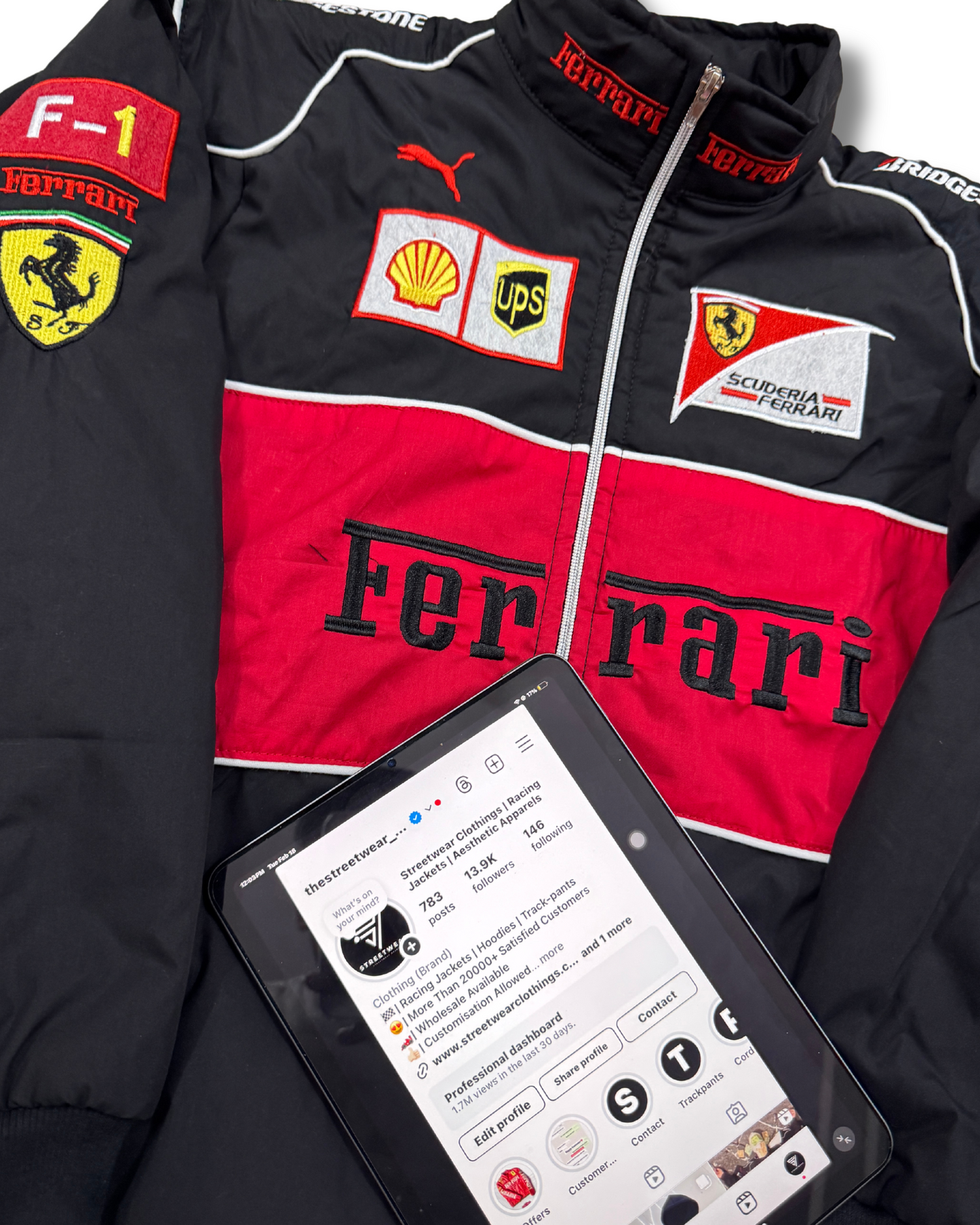 Premium Ferrari Jacket | Ferrari F1 Racing Jacket by Streetwear Clothings