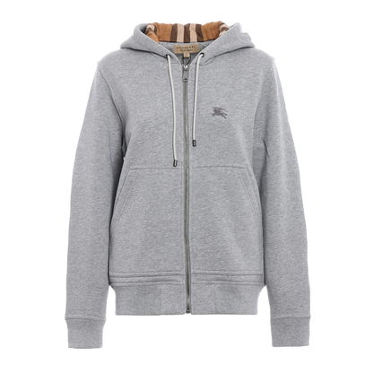 Embroidered EKD Hoodie "pale grey"