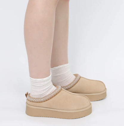 Evellyhootd 2410 Platform Suede beige