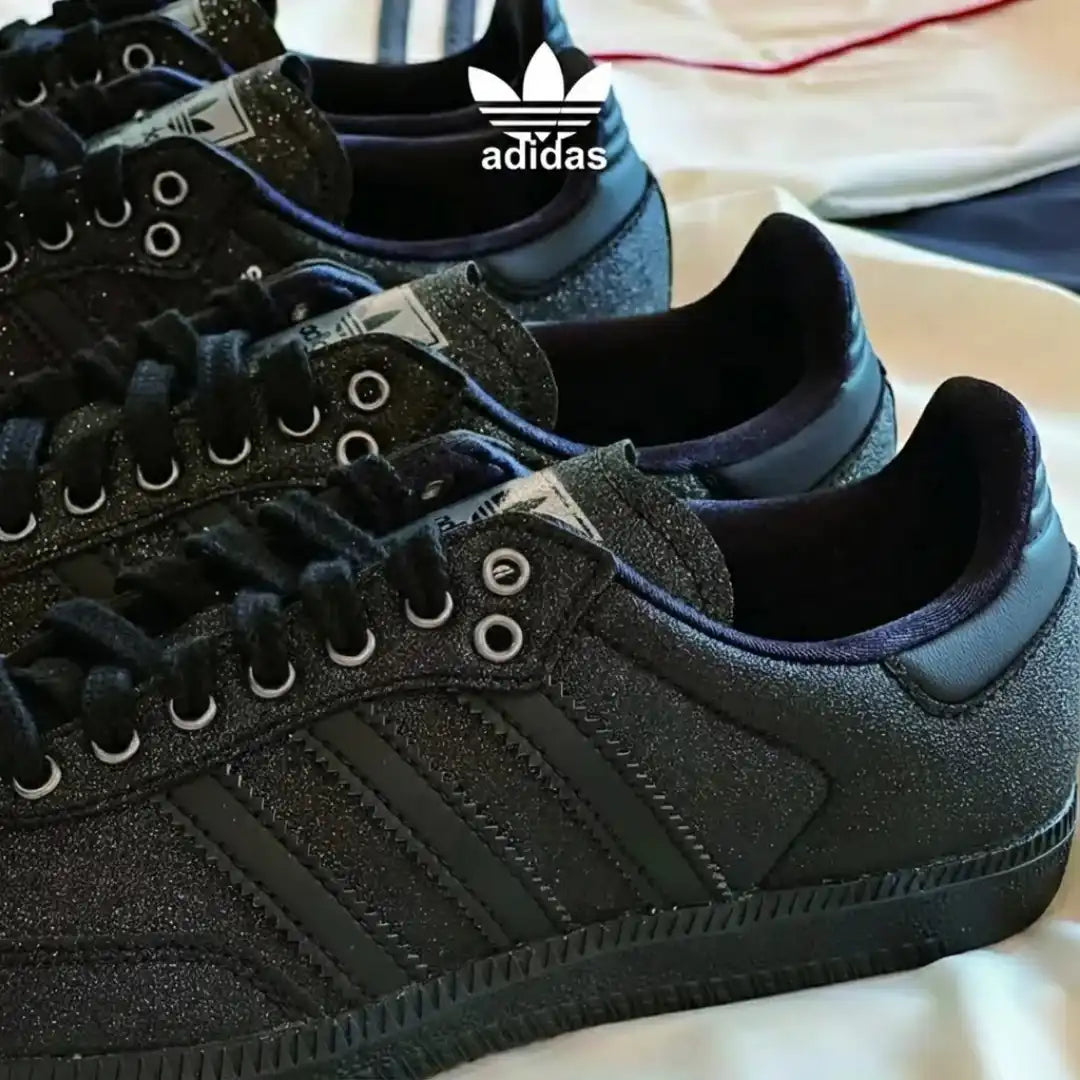 Adidas Samba Shine Triple Black – Limited Sparkle Edition