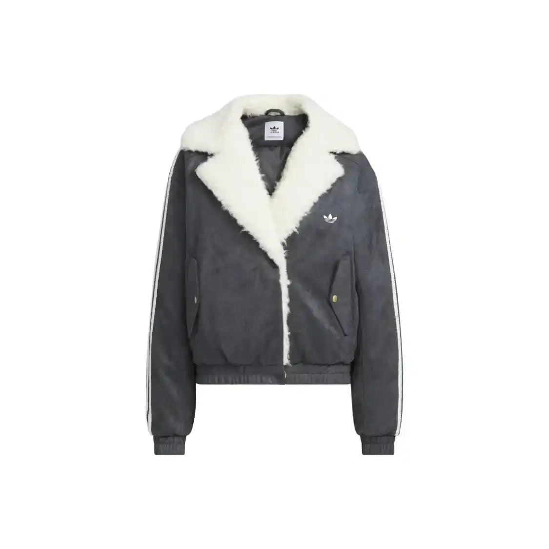 Adidas Originals Oversized Faux Suede Sherpa Jacket