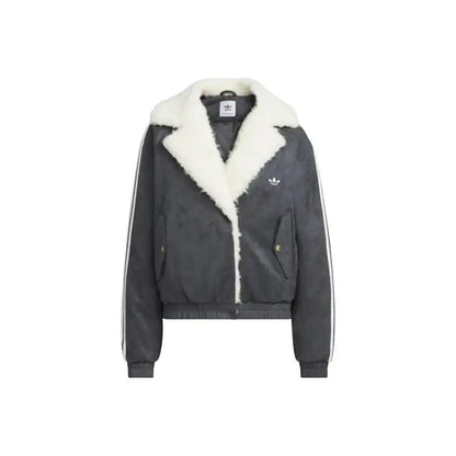 Adidas Originals Oversized Faux Suede Sherpa Jacket