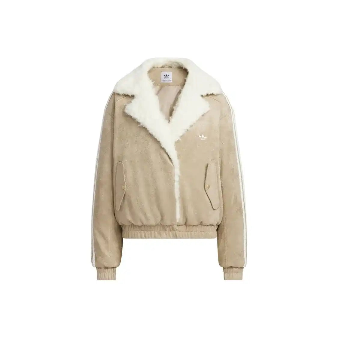 Adidas Originals Oversized Faux Suede Sherpa Jacket
