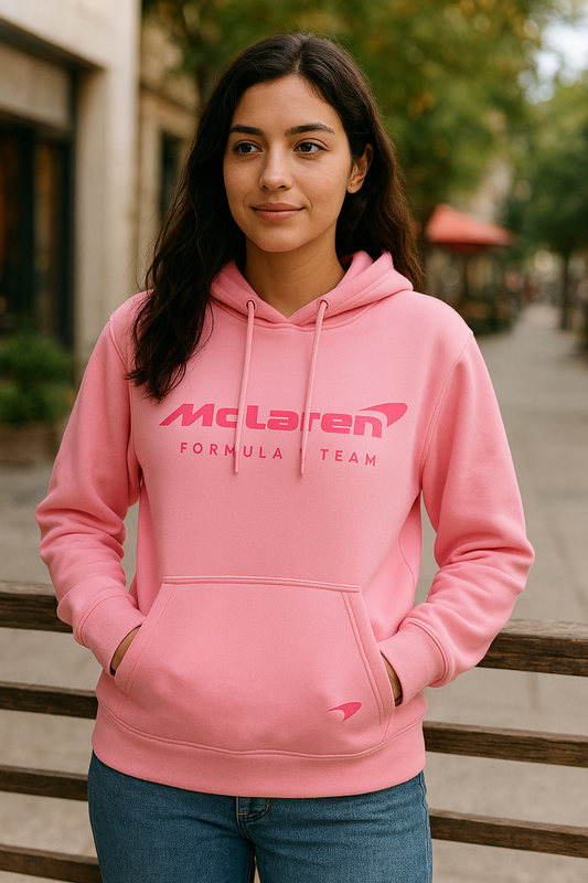 McLaren Formula 1 Team Pink Hoodie | Premium Cotton Fleece Streetwear for Men & Women