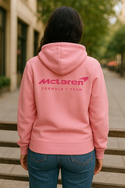 McLaren Formula 1 Team Pink Hoodie | Premium Cotton Fleece Streetwear for Men & Women