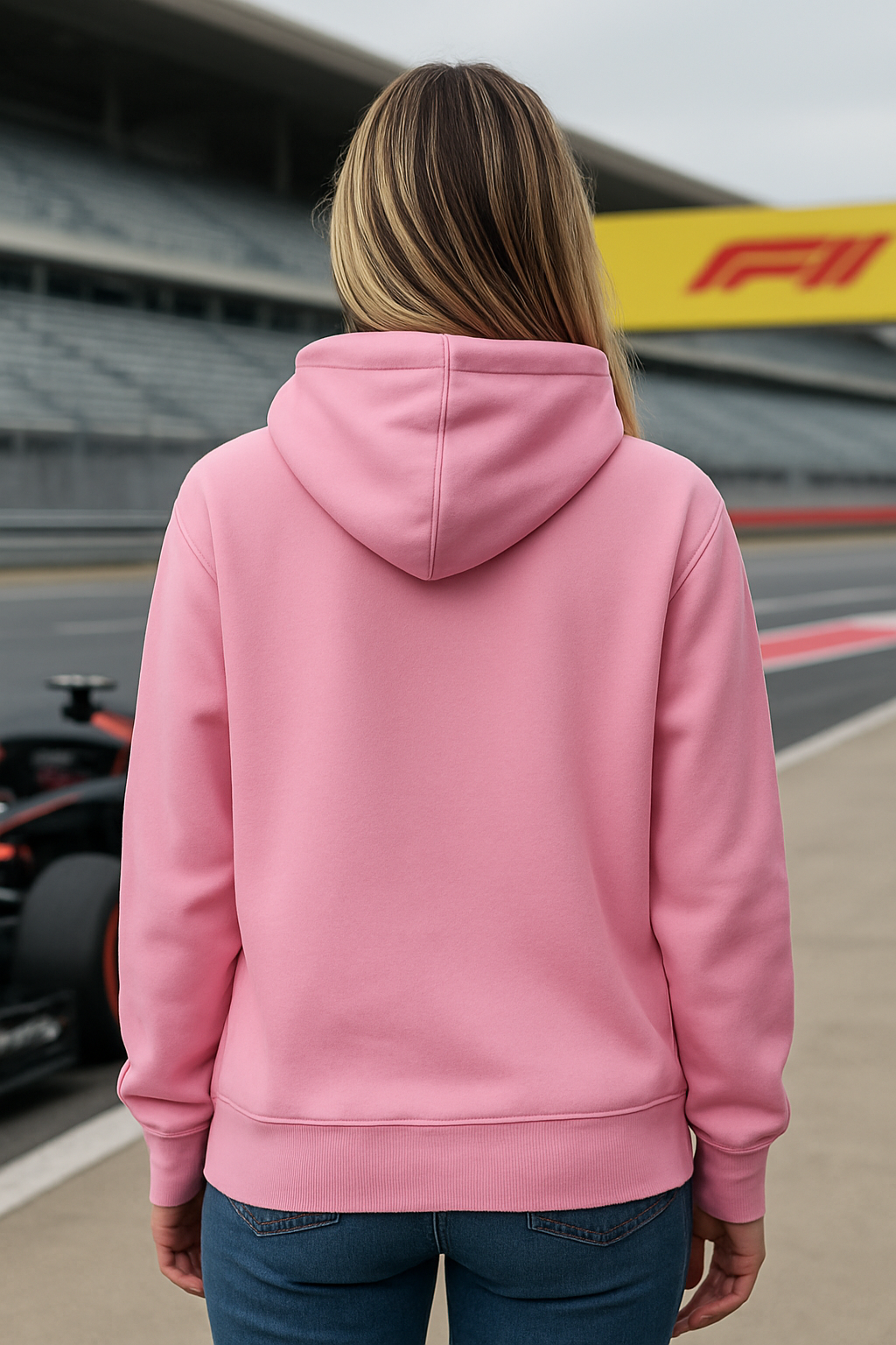 Ferrari Pink Hoodie for Women – Premium Cotton Fleece, Stylish & Comfortable Streetwear