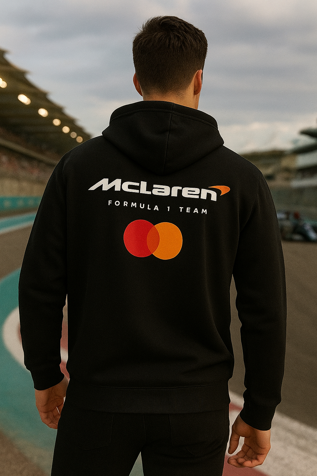 McLaren Formula 1 Team Black Hoodie | Premium Cotton Fleece Racing Sweatshirt for Men