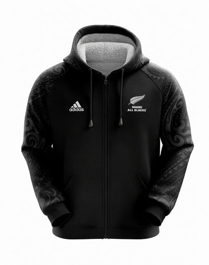2025 All Blacks Maori Zip-Up Fleece Hoodie and Pants