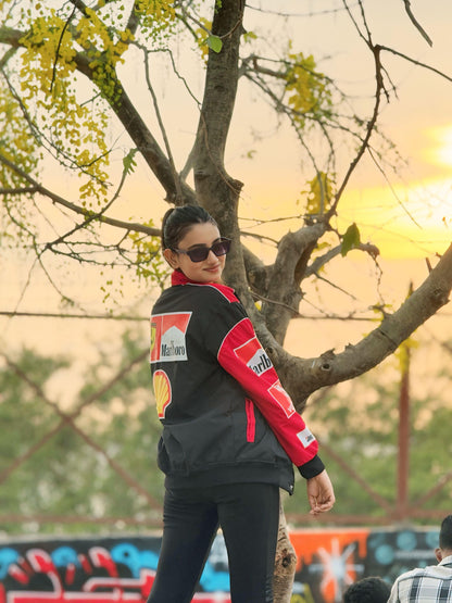 Marlboro Racing Jacket – Motorsport Luxury Parachute Puffer for Speed & Style Enthusiasts