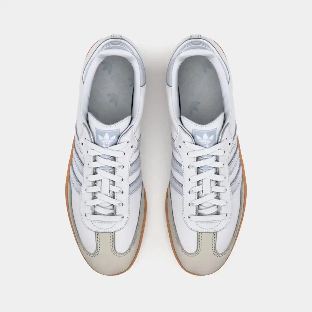 Adidas Samba OG White Silver Metallic Grey | Classic Premium Edition