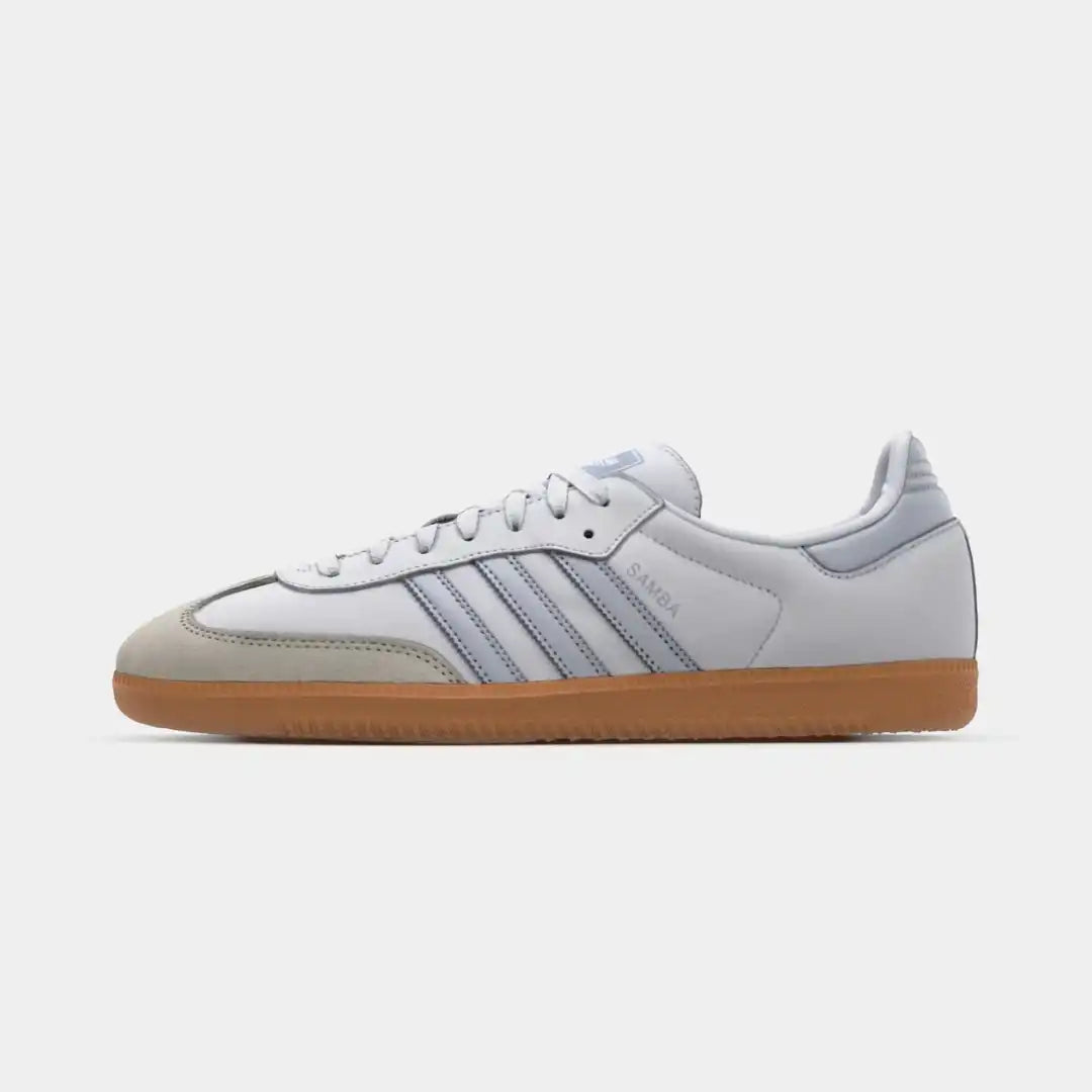 Adidas Samba OG White Silver Metallic Grey | Classic Premium Edition