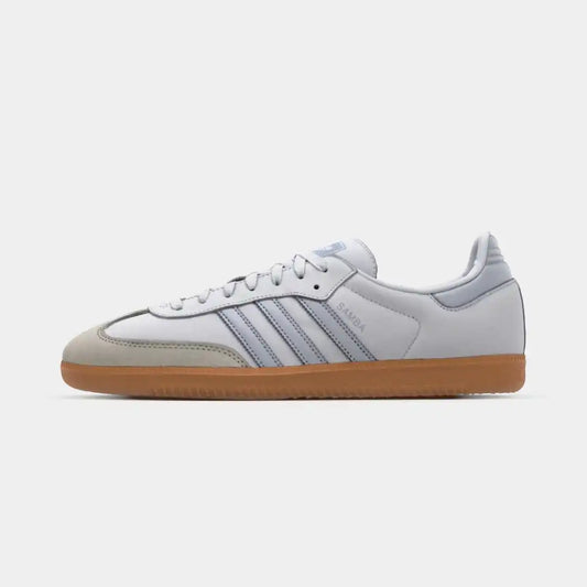 Adidas Samba OG White Silver Metallic Grey | Classic Premium Edition