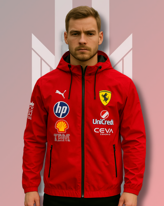 Oversized F1 Parachute Jacket for Men & Women – Lightweight Streetwear Racing Windbreaker