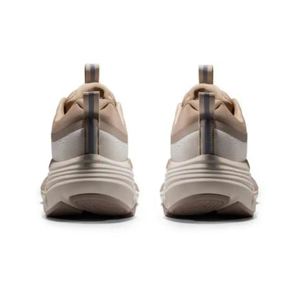 Beige/Khaki Mesh Running Sneakers – Lightweight Platform