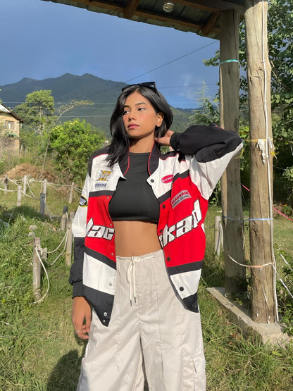 BlackAir Graphic Racing Jacket – NASCAR Edition | Streetwear Essential