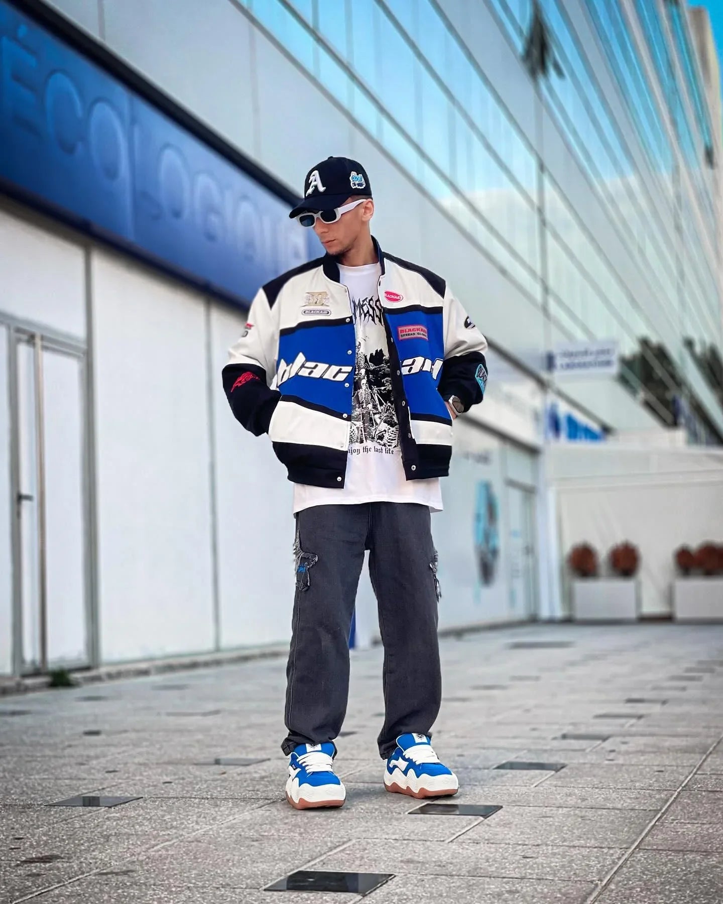 NASCAR BlackAir Racing Jacket – Printed Cotton Fleece | Streetwear Clothings