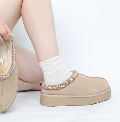 Evellyhootd 2410 Platform Suede beige
