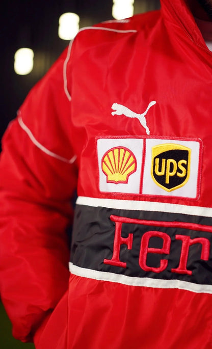 Embroidered Ferrari Jacket - F1 Jacket