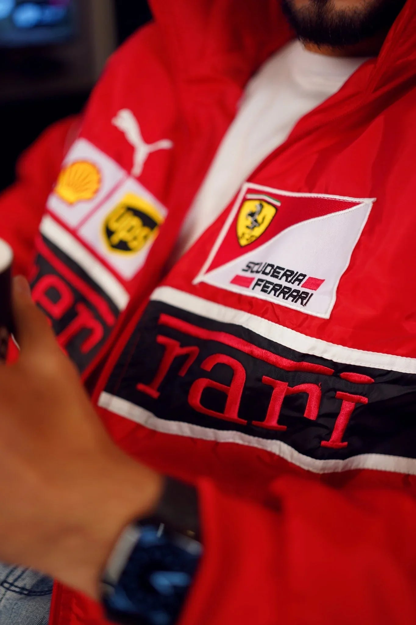 Embroidered Ferrari Jacket - F1 Jacket