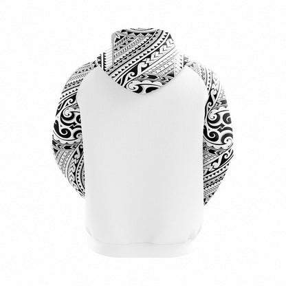 All Blacks Maori White Hoodie and Pants Personalised