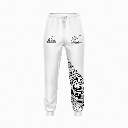 2025 All Blacks Maori Inspired White Hoodie and Pants