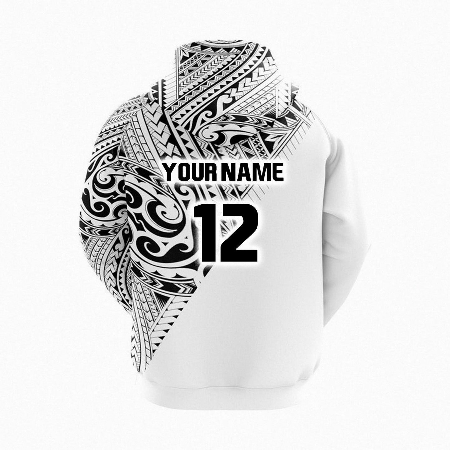 2025 All Blacks Maori Inspired White Hoodie and Pants