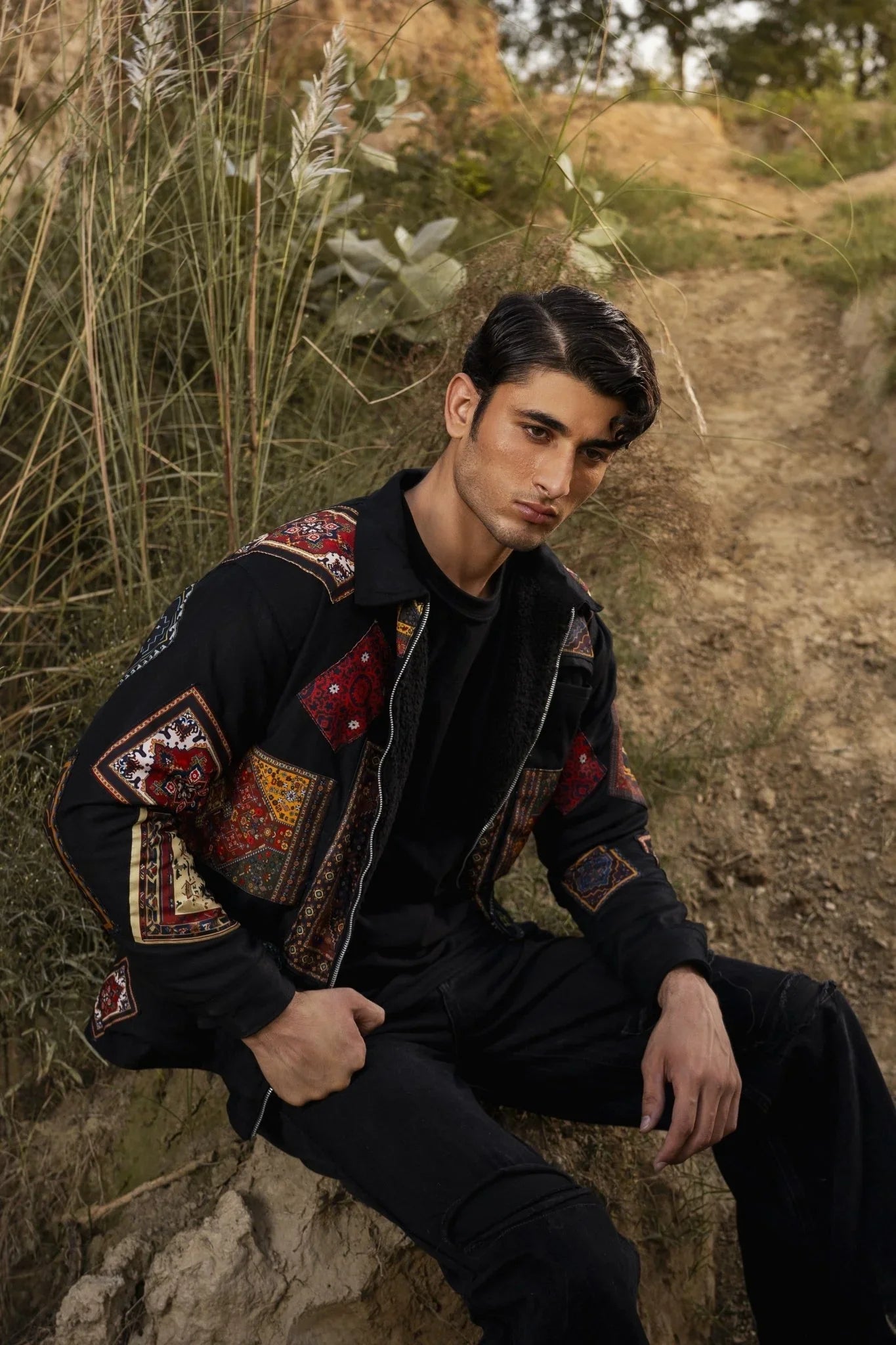 Retro Multicolour Patchwork Jacket