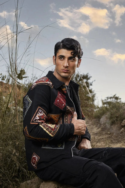 Retro Multicolour Patchwork Jacket