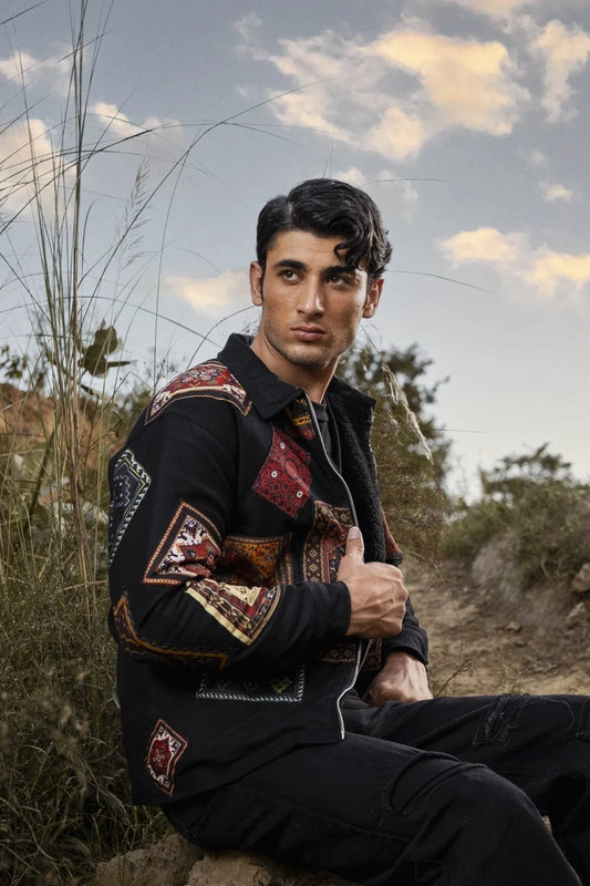 Retro Multicolour Patchwork Jacket