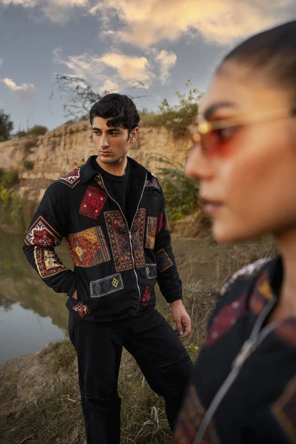 Retro Multicolour Patchwork Jacket