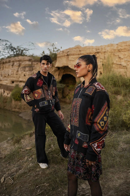 Retro Multicolour Patchwork Jacket